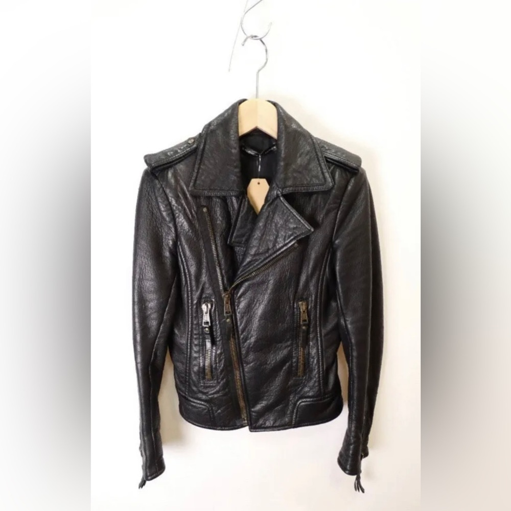 ‼️SOLD‼️BALENCIAGA 2009 Black Classic Moto Leather Jacket - Picture 1 of 6